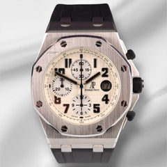 AUDEMARS PIGUET Royal Oak Offshore Safari 42mm Silver Dial Steel Watch 26170ST