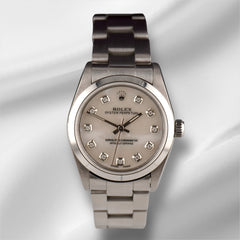 Rolex Oyster Perpetual 31mm Stainless Steel White Mop Dial Watch 67480