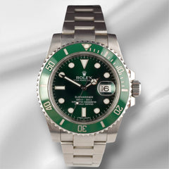Rolex Submariner Date Hulk 40mm Ceramic Steel Green Dial Men Watch 116610LV