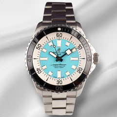 Breitling 44mm Superocean Turquoise Dial Automatic Steel Mens Watch A17376