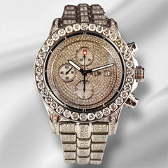 Breitling Super Avenger 48mm 20ct Iced out Diamonds Steel Mens Watch A13370