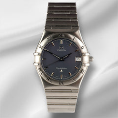 Omega 33mm Constellation Stainless Steel Grey Dial Men's Watch 1512.40