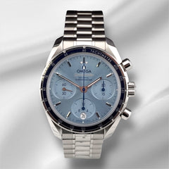 OMEGA 38mm Speedmaster Co-Axial Chronograph Steel Mens Watch 324.30.38.50.03.001