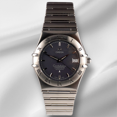Omega 35.5mm Constellation Grey Dial Stainless Steel Automatic Watch Ref 1502.40