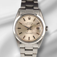 Rolex Vintage 36mm Datejust Mens Stainless Steel Watch Oyster Silver 1600