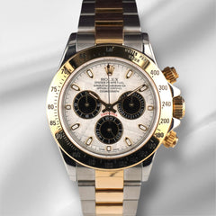 Rolex Daytona Cosmograph 40mm 18k/Steel Men's Oyster METEORITE Dial Watch 116523
