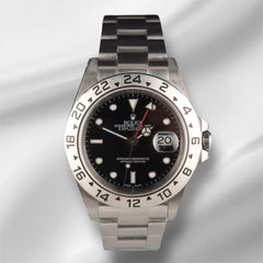 Rolex 40mm Explorer II Black Dial Automatic Stainless Steel Men's Watch 16570