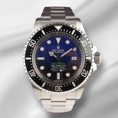 Rolex 44mm Sea-dweller Deepsea Steel Cameron D-Blue Men's Watch 126660