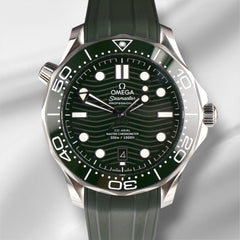 Omega 42mm Seamaster Diver Green Dial Steel Men's Watch 210.32.42.20.10.001