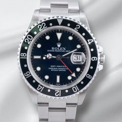 Rolex 40mm GMT Master Steel Black Dial Men's Watch 16700