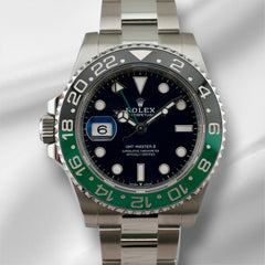 Rolex GMT Master II 40mm Steel Sprite Green/Black Bezel Men's Watch 126720VTNR