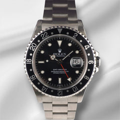 Rolex 40mm GMT Master Steel Black Dial Men's Watch 16700