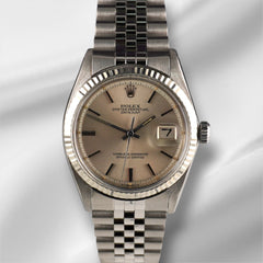 Rolex 36mm Datejust Mens Stainless Steel Watch Fluted Jubilee Silver Dial 1601