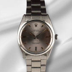 Rolex Oyster Perpetual 36mm Silver Dial Vintage Steel Mens Watch 1018
