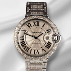 Cartier Ballon Bleu 42mm Automatic Silver Dial Steel Mens Watch 3765/W69012Z4