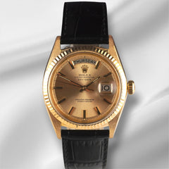 Rolex DAY-DATE 36mm 18K Yellow Gold President Champagne Dial Men's Watch 1803