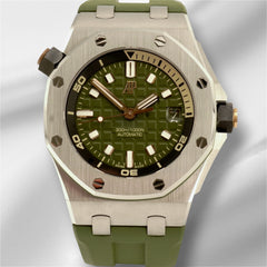 Audemars Piguet 42MM Offshore Diver Steel Green Dial 15720ST.OO.A052CA.01