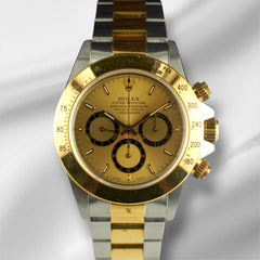 Rolex Daytona Cosmograph 40mm 18k YG / Steel Gold Dial Oyster Men's 16523