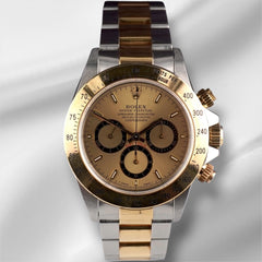 Rolex Daytona Cosmograph 40mm 18k YG / Steel Gold Dial Oyster Men's 16523
