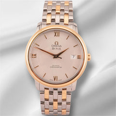 Omega 36mm De Ville Stainless Steel & Yellow Gold Silver Dial Full Set