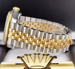 Rolex Datejust 36mm 18k Yellow Gold & Steel Diamond Fluted Jubilee Watch 116233